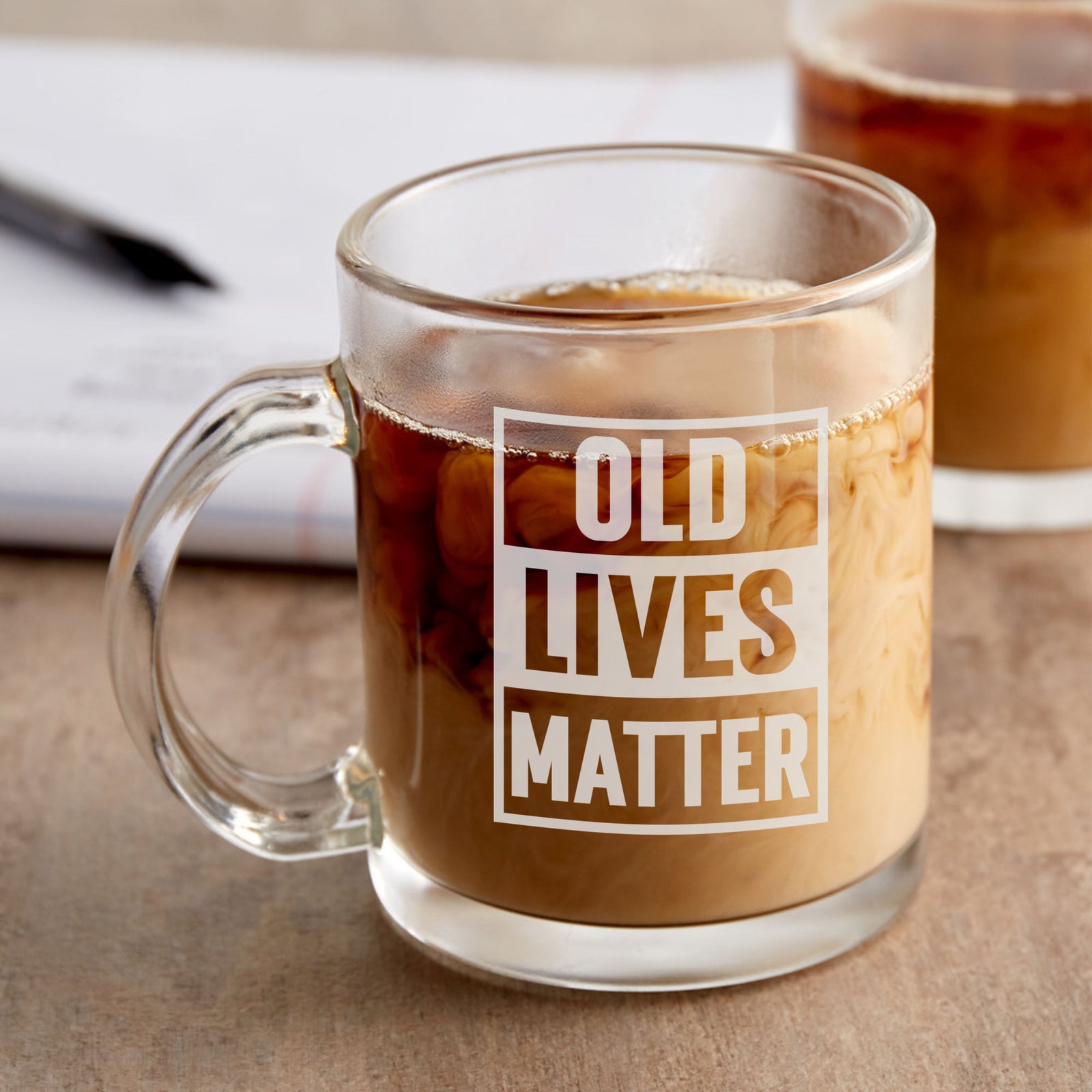 Old Lives Matter Glassware