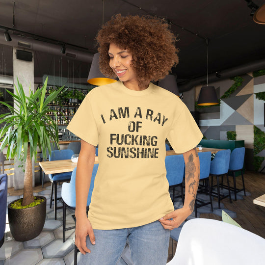 Funny Trendy Graphic T-Shirt - "I am a Ray of Fucking Sunshine"