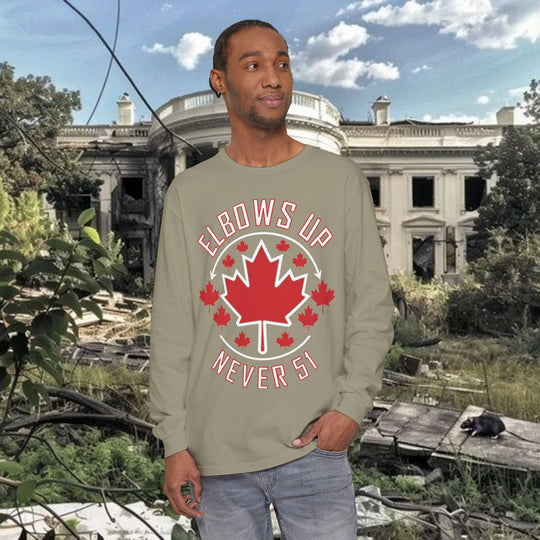 Canadian Elbows Up Long Sleeve T-Shirt