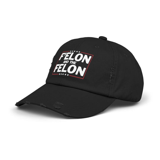 Unisex Distressed Cap - F'ELON and the FELON Vintage Hat