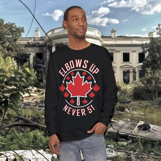 Canadian Elbows Up Long Sleeve T-Shirt
