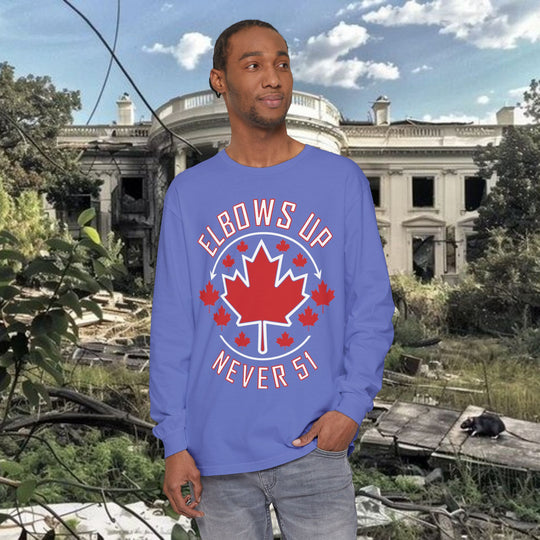 Canadian Elbows Up Long Sleeve T-Shirt