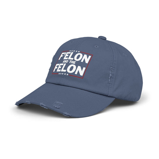 Unisex Distressed Cap - F'ELON and the FELON Vintage Hat