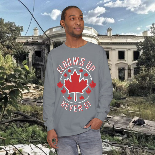 Canadian Elbows Up Long Sleeve T-Shirt