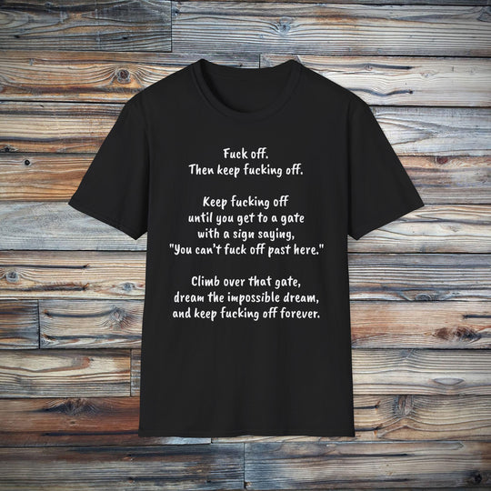 Funny Fuck Off Unisex Softstyle T-Shirt