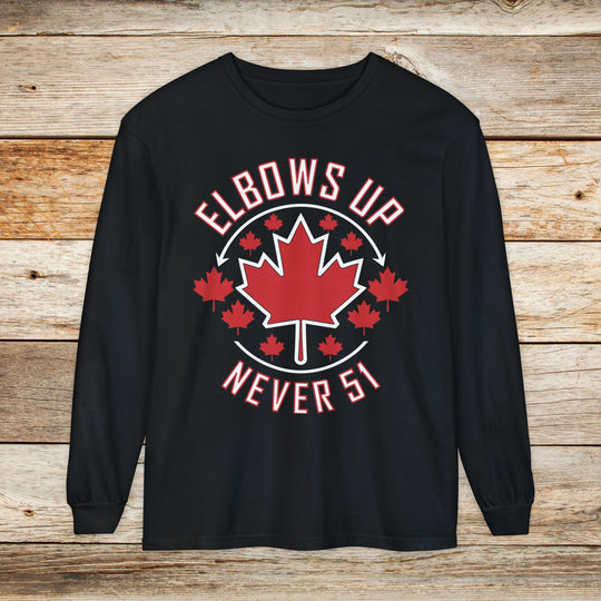 Canadian Elbows Up Long Sleeve T-Shirt