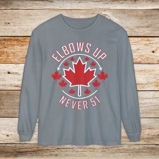 Canadian Elbows Up Long Sleeve T-Shirt