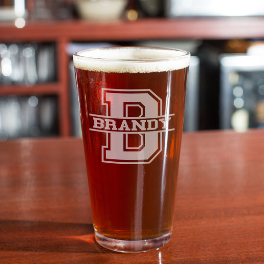 Custom Beer Pint - Engraved 16 oz Gift
