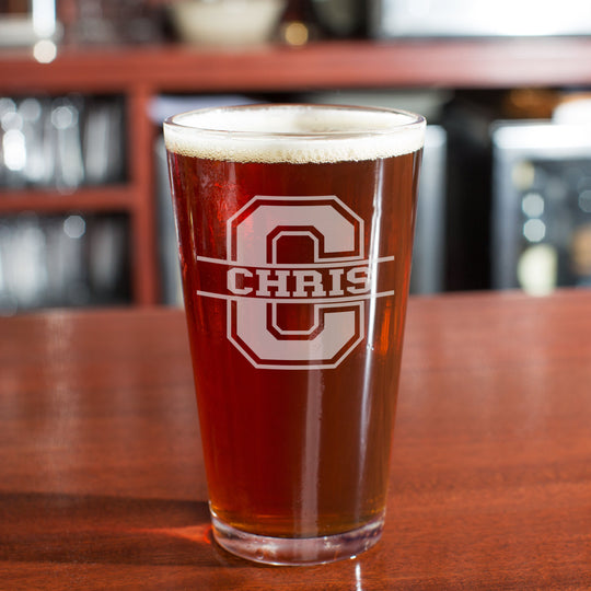 Custom Beer Pint - Engraved 16 oz Gift