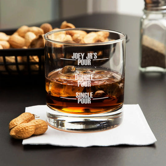 Pour Lines on 11oz Libbey Rocks Glass