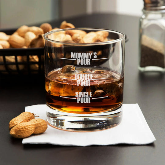 Pour Lines on 11oz Libbey Rocks Glass