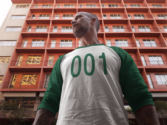 Vintage 456 Kelly Green 3/4 Sleeve Baseball Tee