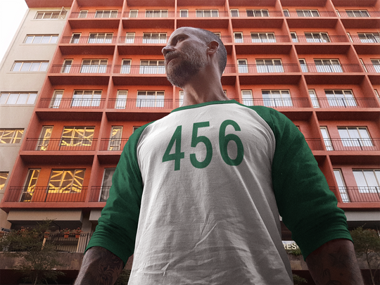 Vintage 456 Kelly Green 3/4 Sleeve Baseball Tee