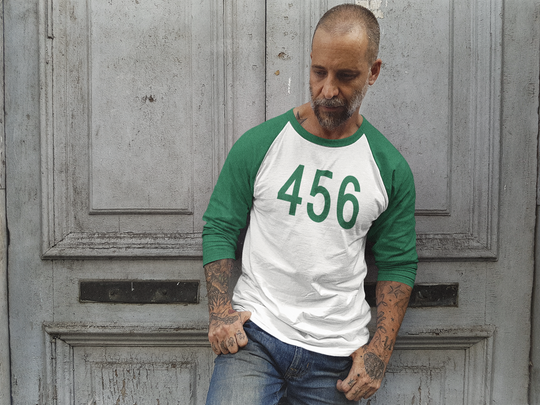 Vintage 456 Kelly Green 3/4 Sleeve Baseball Tee