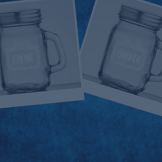 Spice Shaker 4.75oz Mason Jar with Handle by@Vidoo