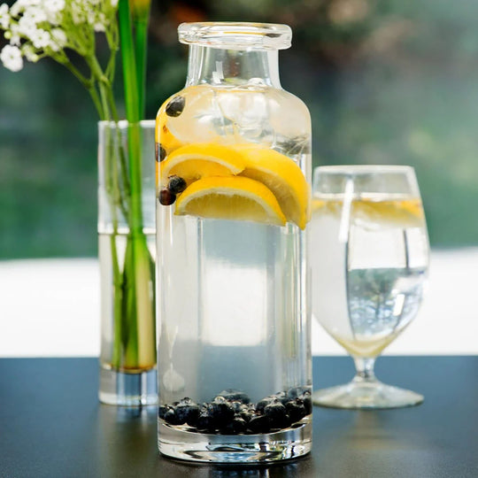 40oz Engraved Libbey Glass Water Bottle with Personalized Glass for Water Carafe Decanter. Unique Custom Gifts for Home.