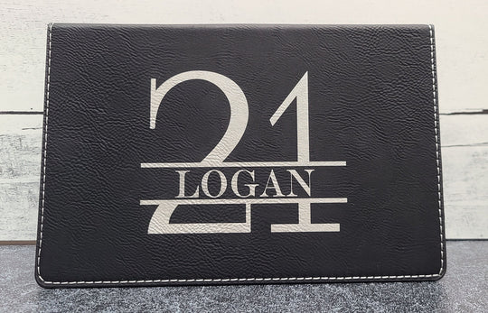 Conjunto de matraz personalizado - Regalo de matraz personalizado con nombre, inicial, edad.