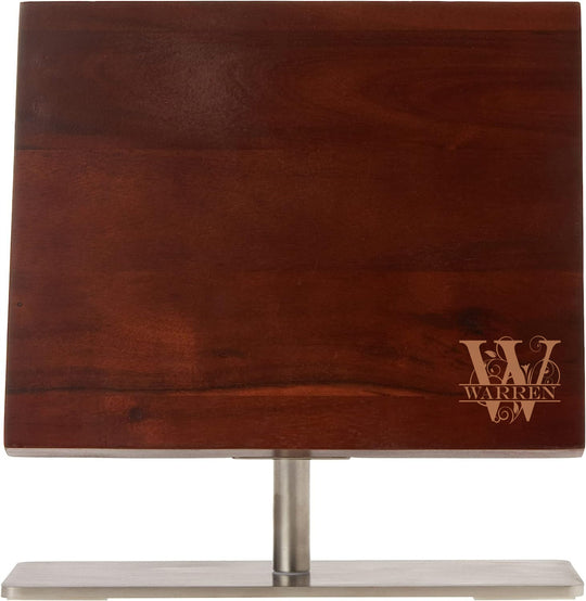 Bloc de couteaux en bois gravé sur mesure, Mercer Culinary Grand Acacia