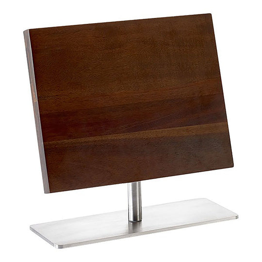 Bloc de couteaux en bois gravé sur mesure, Mercer Culinary Grand Acacia