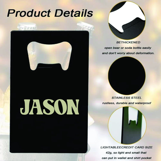 Happy Retirement - Black Stainless Steel Beer Bottle Opener