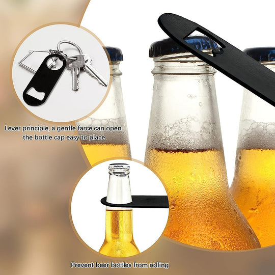Happy Retirement - Black Stainless Steel Beer Bottle Opener
