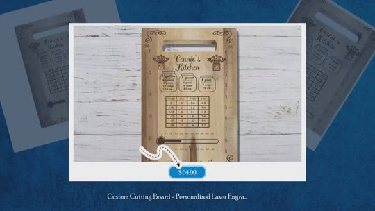 Tabla de cortar personalizada - Conversiones de cocina Acacia