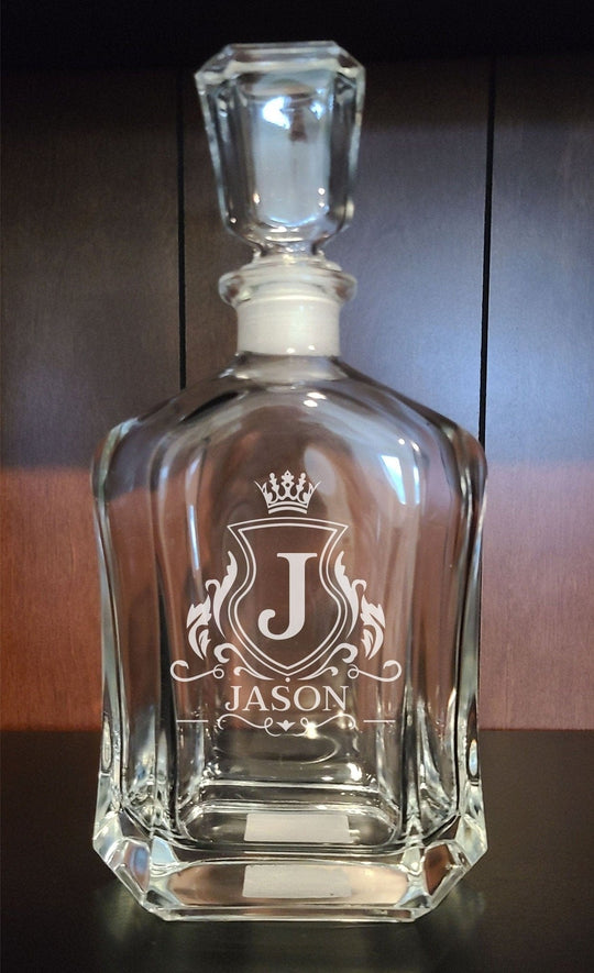 Anniversary Gifts for Him - Custom Whiskey Decanter