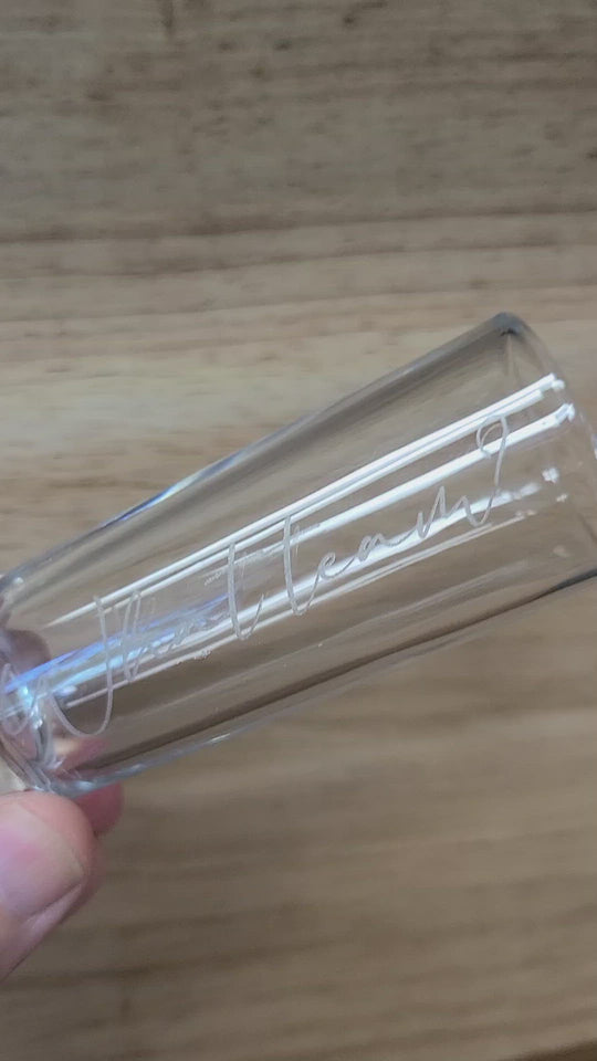 Vaso de chupito de boda personalizado - Vaso de disparo de 1,5 oz