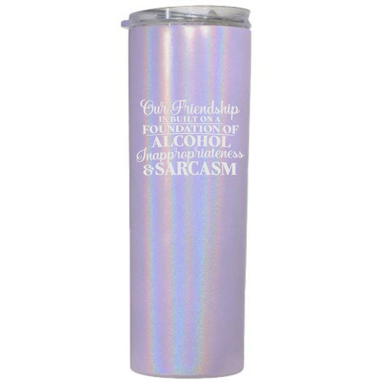Best Friend Gift - 20oz Sparkle Tumbler with Straw, Lid
