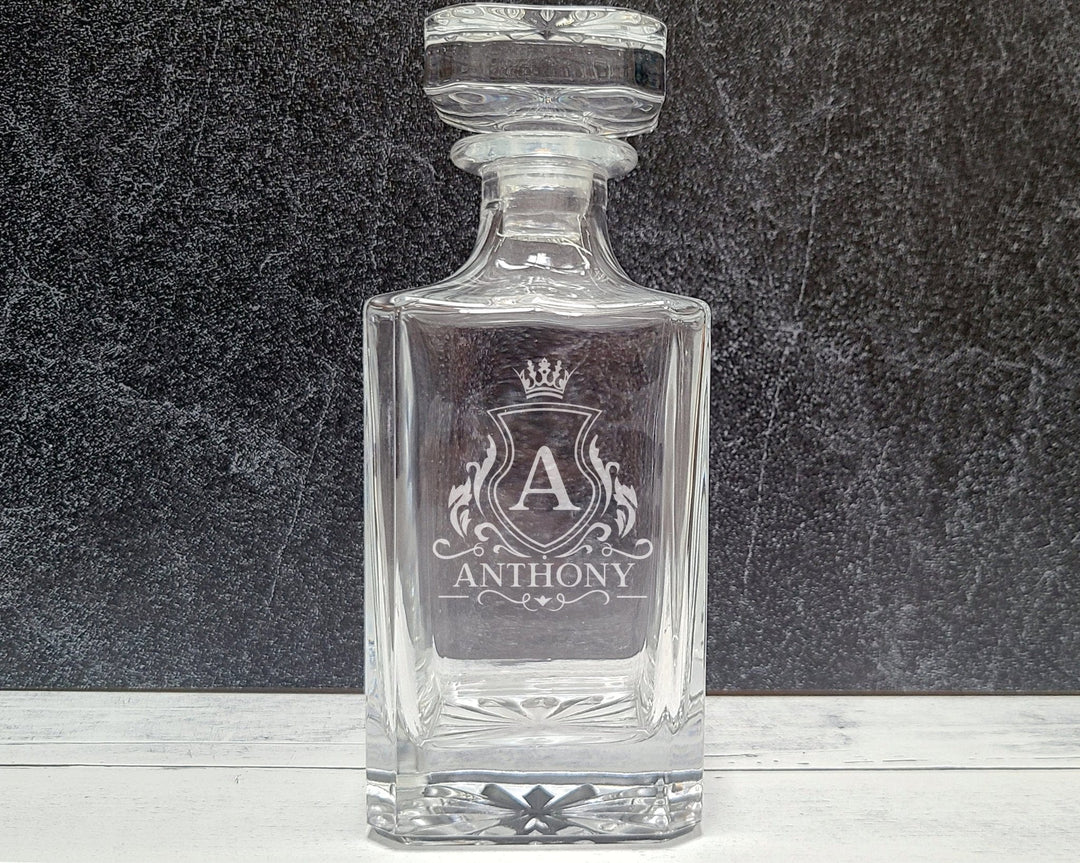 Birthday Gifts for Men - Whiskey Decanter Personalized