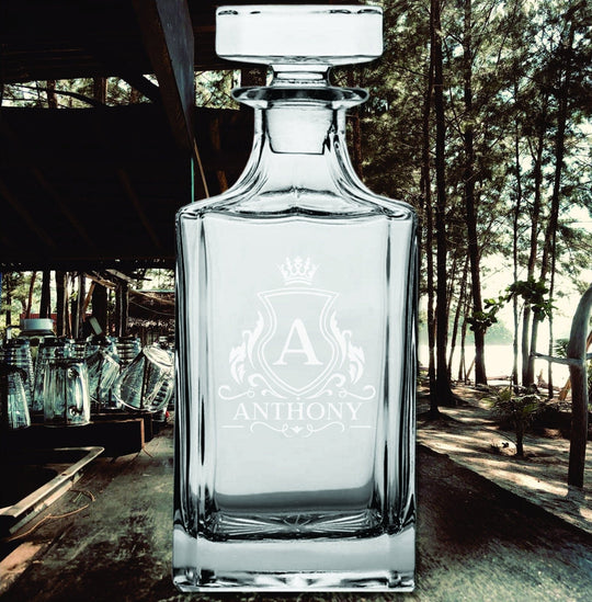Birthday Gifts for Men - Whiskey Decanter Personalized