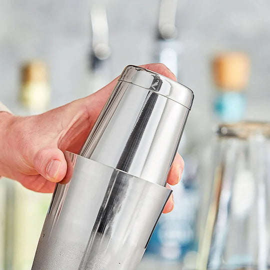 Boston Cocktail Shaker - 18oz or 28oz Stainless Silver Half Size Cocktail Shaker Tin Laser Engraved with Name or Logo