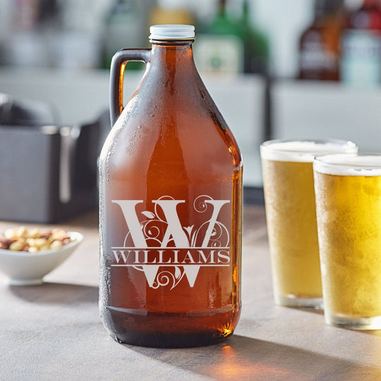 Custom Beer Growler - Laser Engraved with Name
