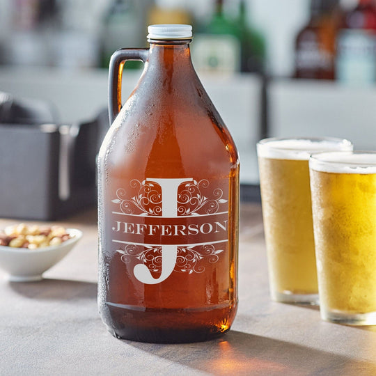Custom Beer Growler - Laser Engraved with Name