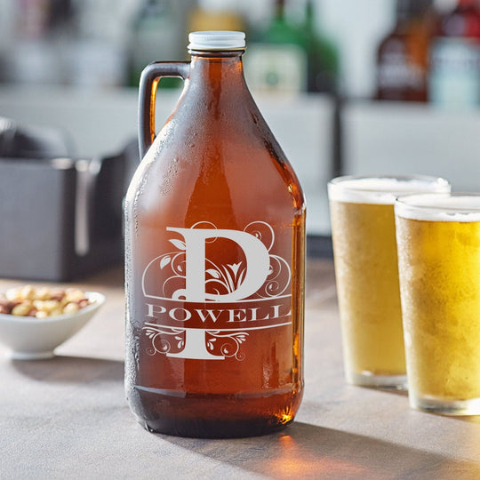 Custom Beer Growler - Laser Engraved with Name