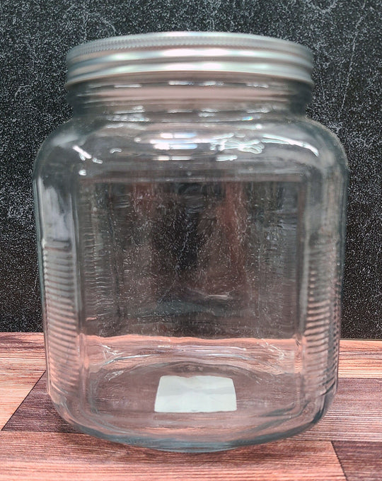 Custom Cracker Jar with Lid - Personalized Half-Gallon Glass for Coffee Storage, Pet Dog Treats, Cookie Jar, Snacks