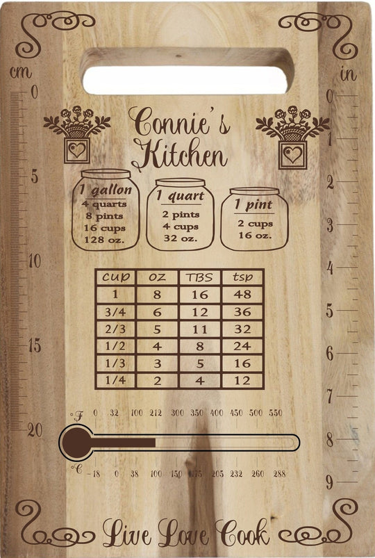 Custom Cutting Board - Kitchen Conversions Acacia Version 1 / Yes