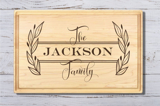 Custom Cutting Board - Maple Grooved Cutting Board No, Thank You