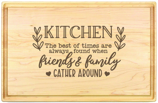 Custom engraved maple wooden cutting board. Christmas presents for her maple wood engraved custom cutting boards.
