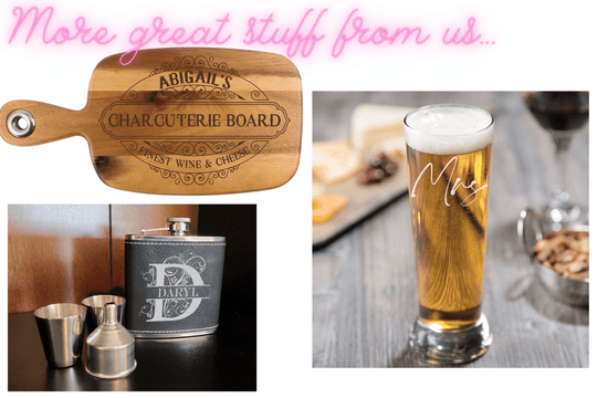Custom Glass Carafe - Engraved 17 oz Wine Carafe