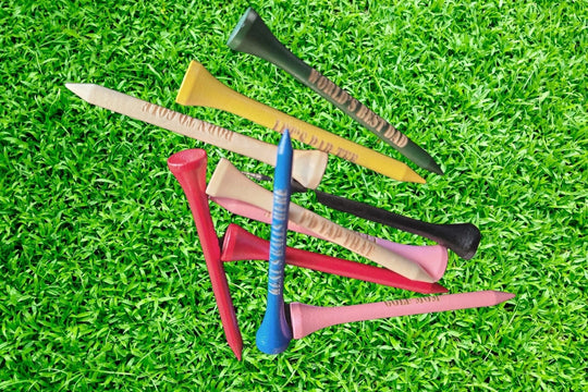 Custom Golf Tees - 10 x Engraved Wood Tees