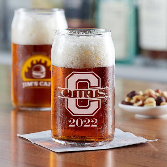 Custom Graduation Gift Glassware Beer Can Glass