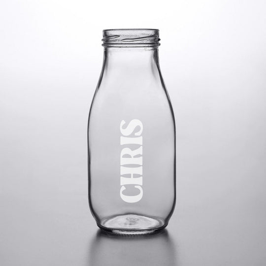 Custom Milk Bottle - Engraved 10oz Milk Bottle