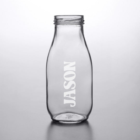 Custom Milk Bottle - Engraved 10oz Milk Bottle