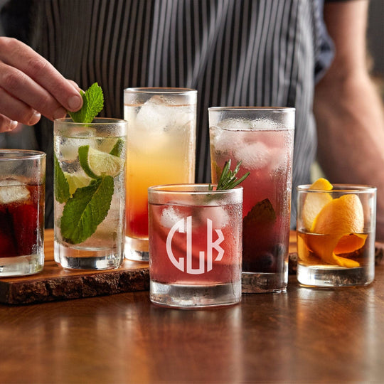 Custom Rocks Glass - Monogram 11oz Whiskey Glass
