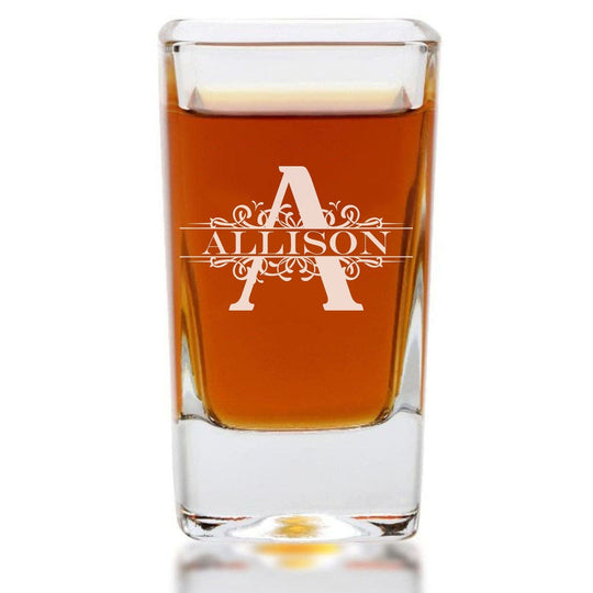 Custom Shot Glass - 2.75oz Tall Square Shot Glass Fancy