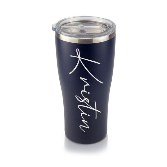 Custom Tumbler - Personalized 30oz Tumbler Navy Blue