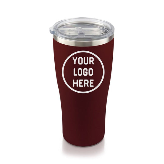 Custom Tumbler with your Logo - 30oz Tumbler Burgundy