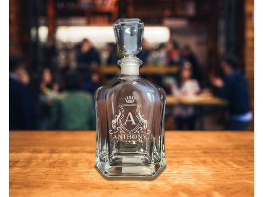 Custom Whiskey Decanter - Engraved 23.75 oz Decanter