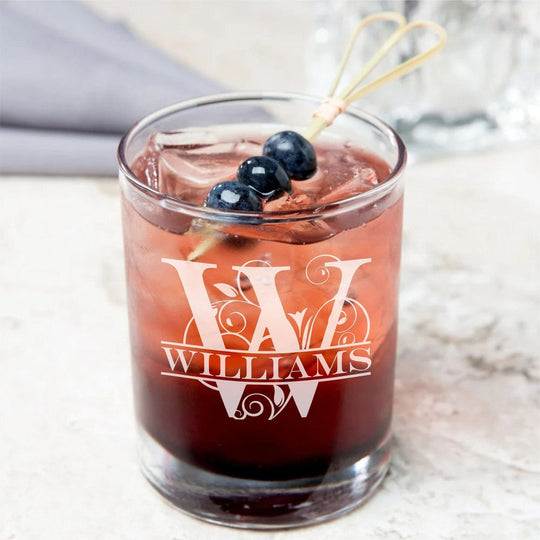 Custom Whiskey Glass - Personalized 11oz Rocks Glass